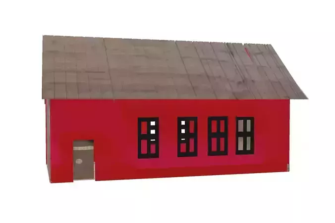 Class building with wooden roof