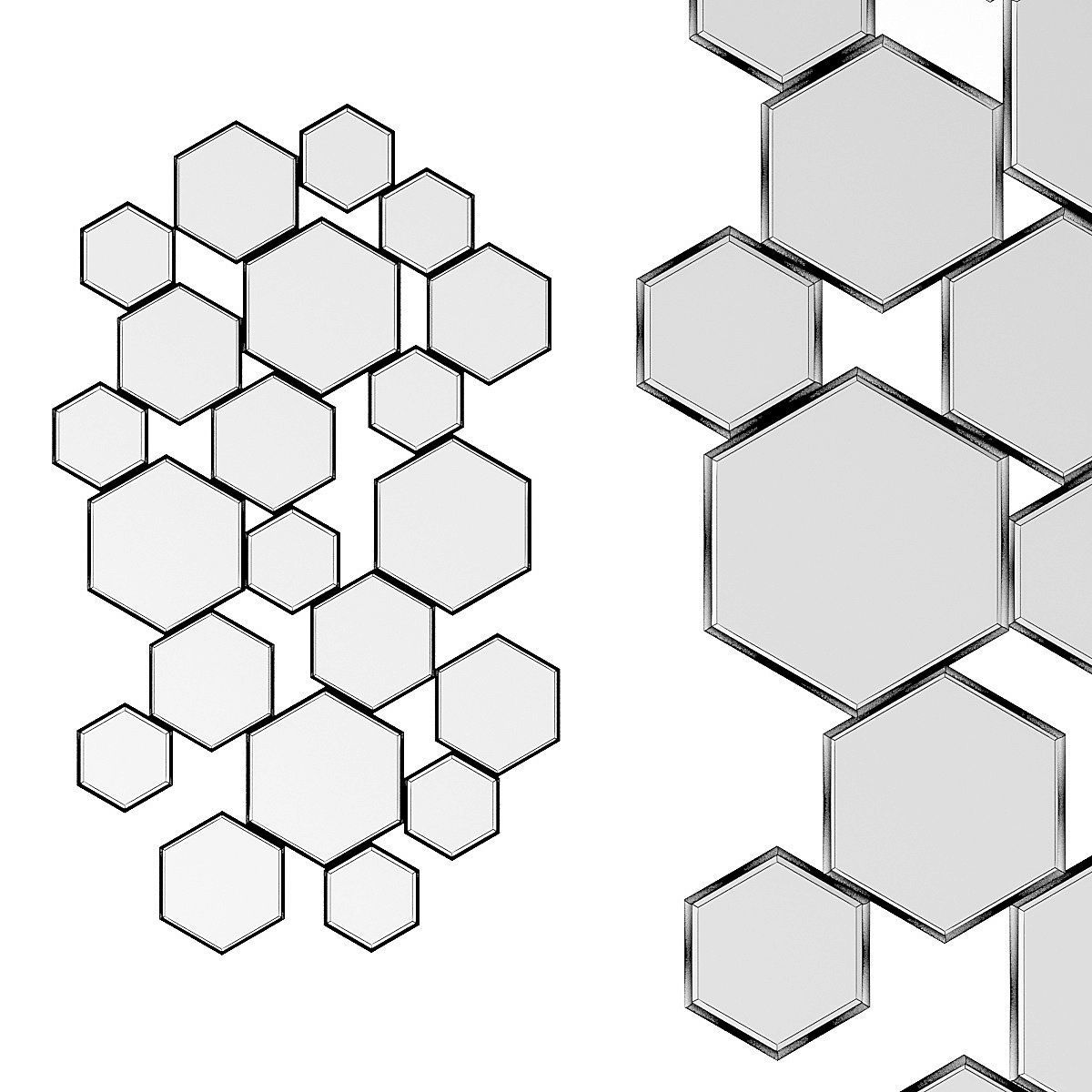 Mirrors 03 Low-poly 3D model_1