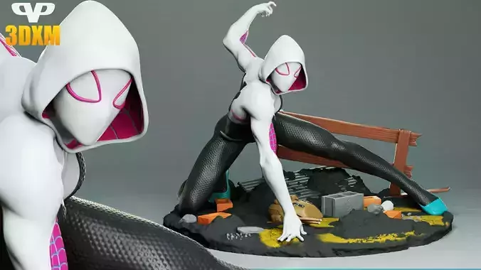 Spider-Gwen for 3D Printing STL 3D print model