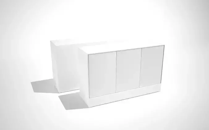 Box mockup white 