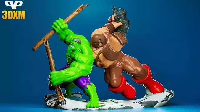 Hulk vs Juggernaut for 3D Printing STL