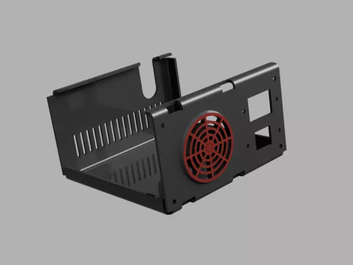 Power Supply Chassis 3D model_0