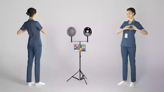 Beautiful female doctor smiling 308