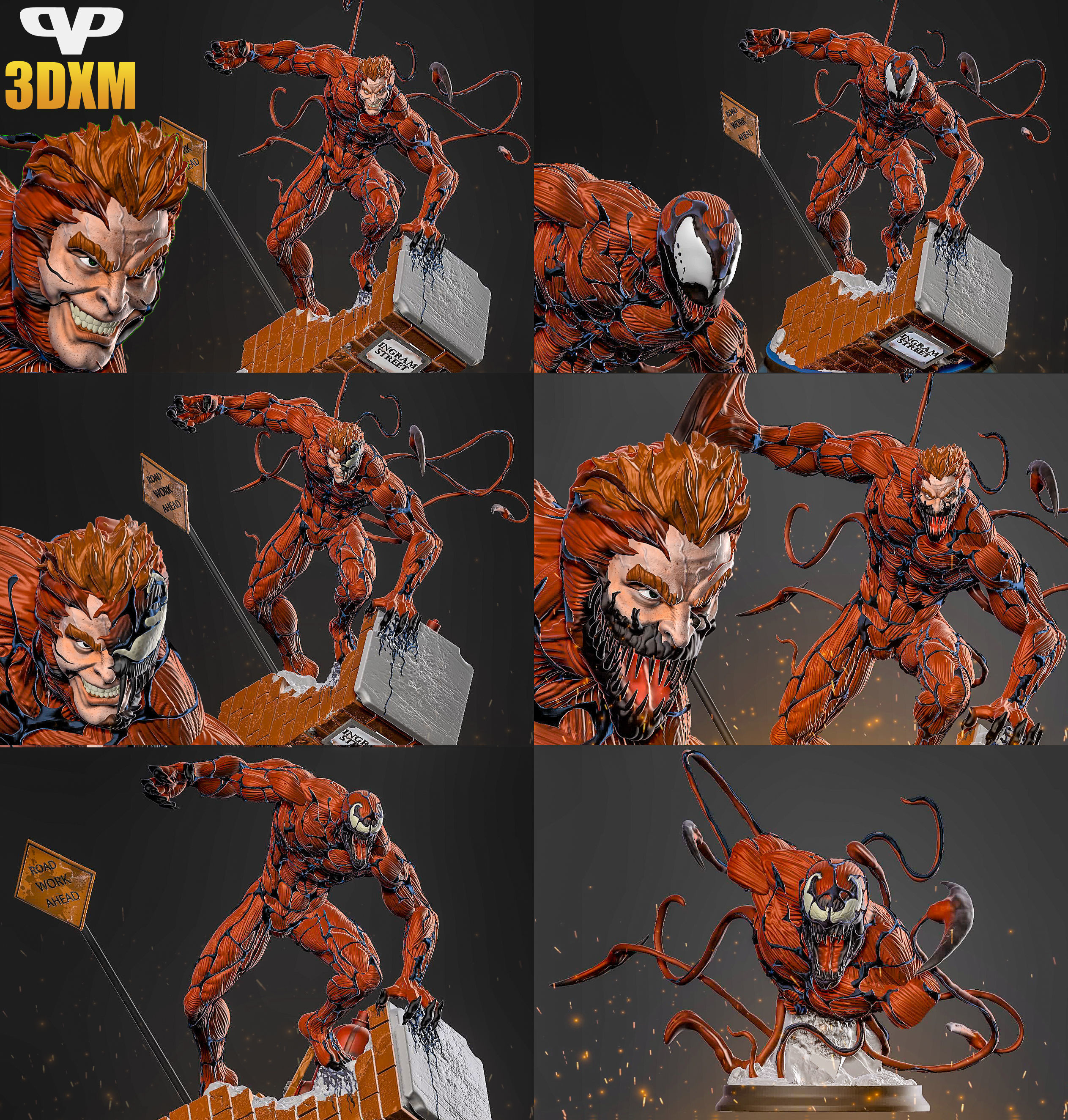Carnage for 3D Printing STL 3D print model_1