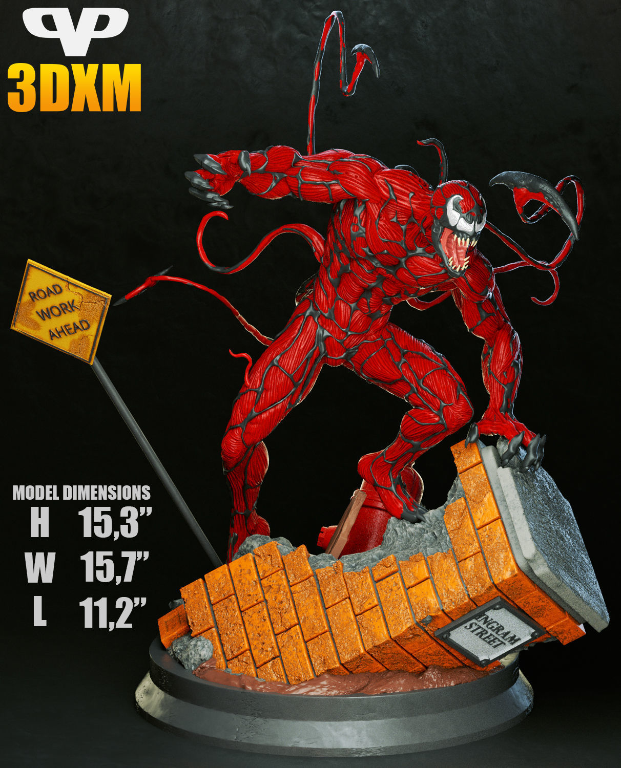 Carnage for 3D Printing STL 3D print model_2