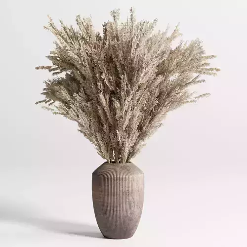 Bouquet dry lavender old wood vase 