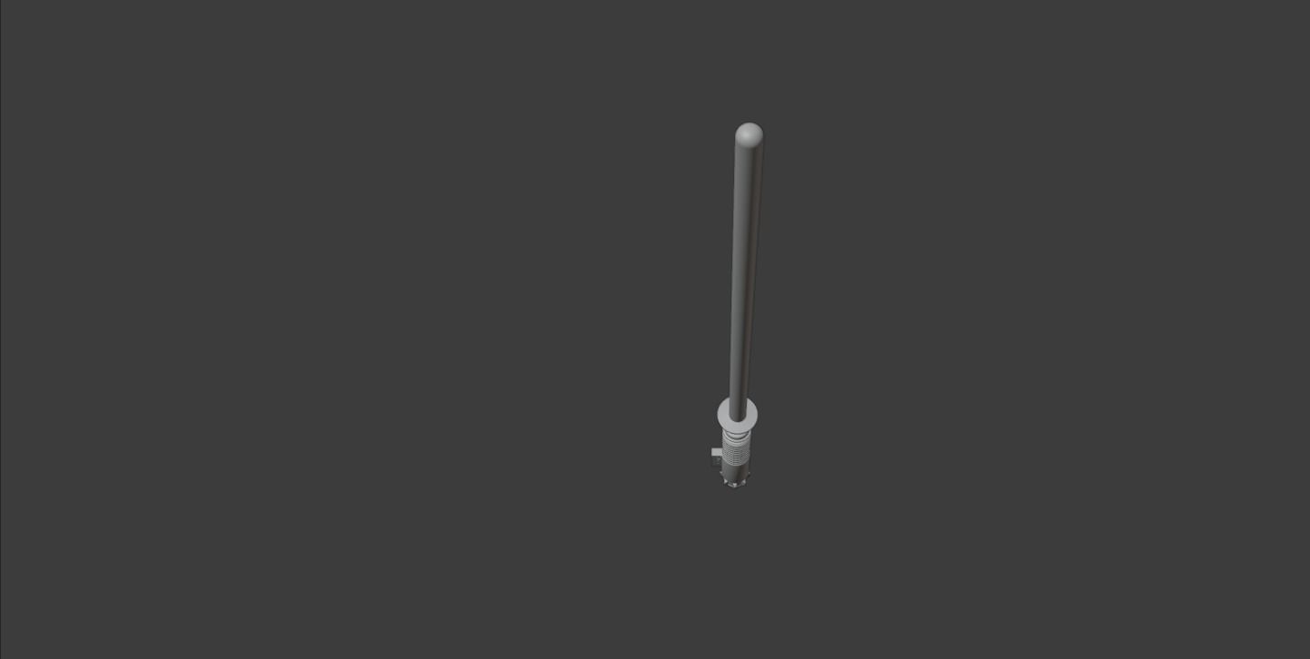 Lightsaber star wars Low-poly 3D model_8