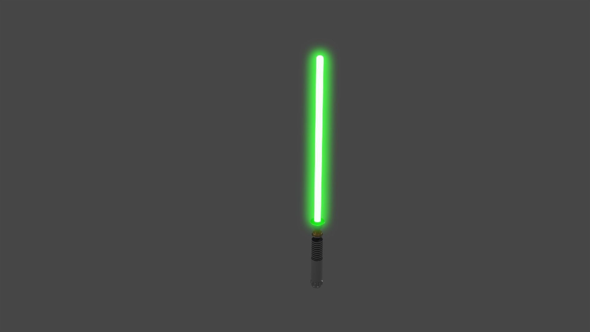 Lightsaber star wars Low-poly 3D model_2