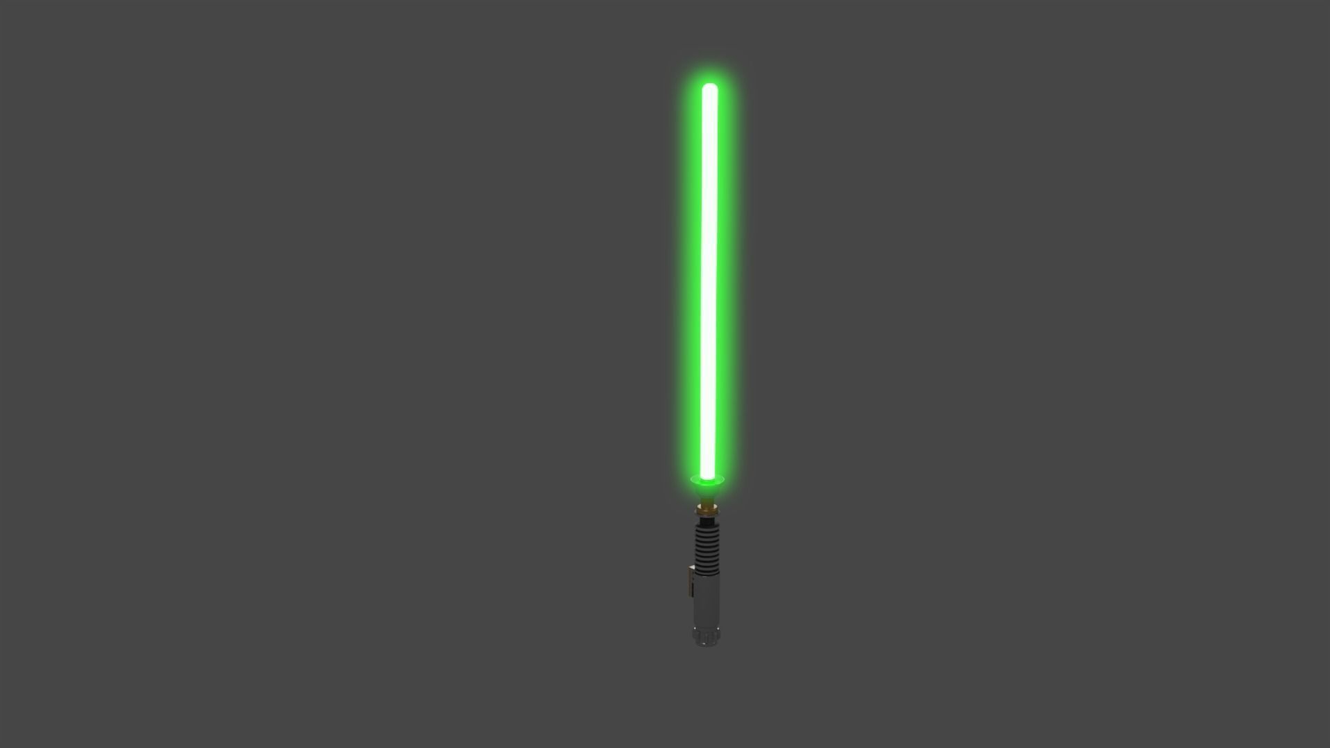 Lightsaber star wars Low-poly 3D model_1