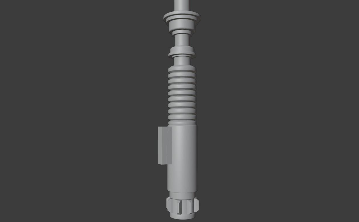 Lightsaber star wars Low-poly 3D model_11