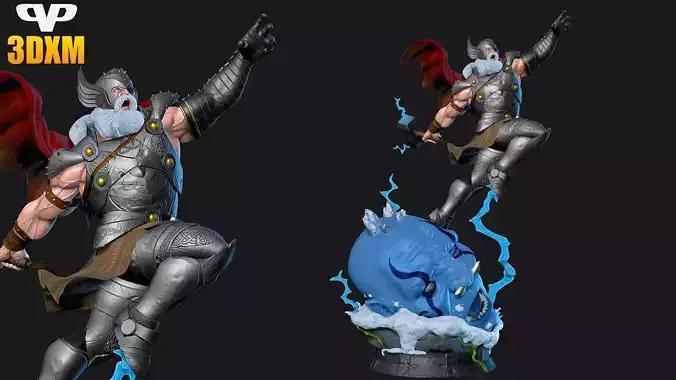 Old King Thor for 3D Printing STL