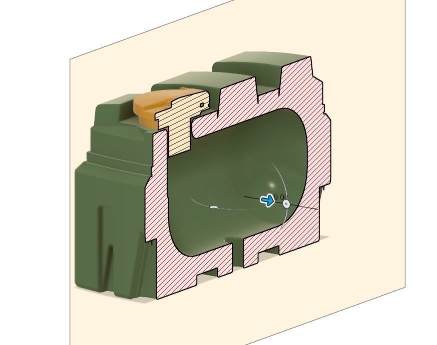 Model Railway - Plastic Oil Tank or Waste Oil Tank 3D print model_3