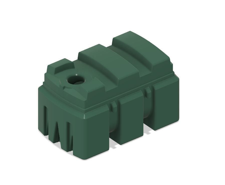 Model Railway - Plastic Oil Tank or Waste Oil Tank 3D print model_11