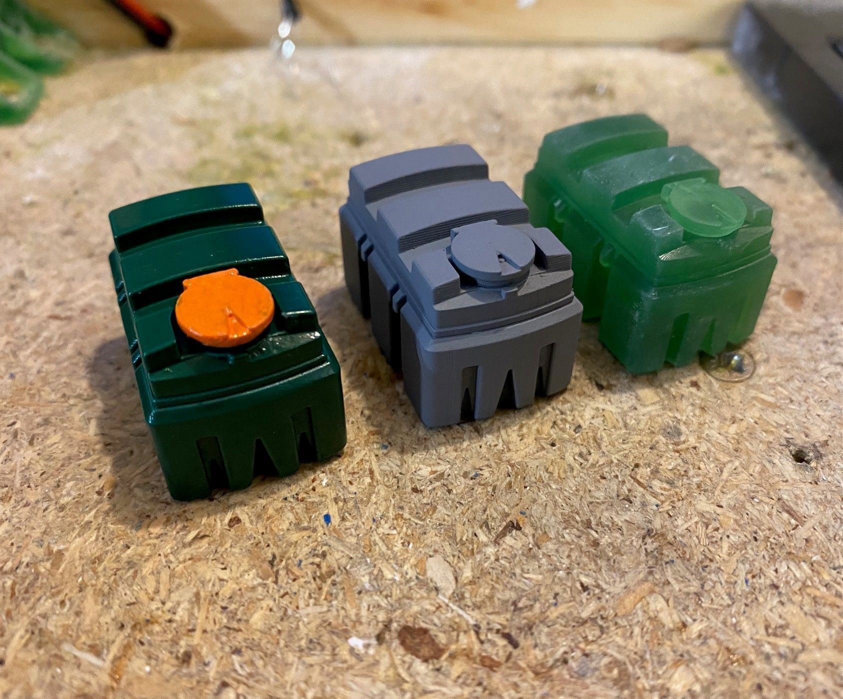 Model Railway - Plastic Oil Tank or Waste Oil Tank 3D print model_14