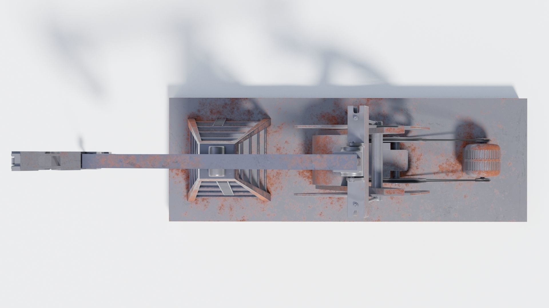 Pumpjack for oil extraction 3D model_8