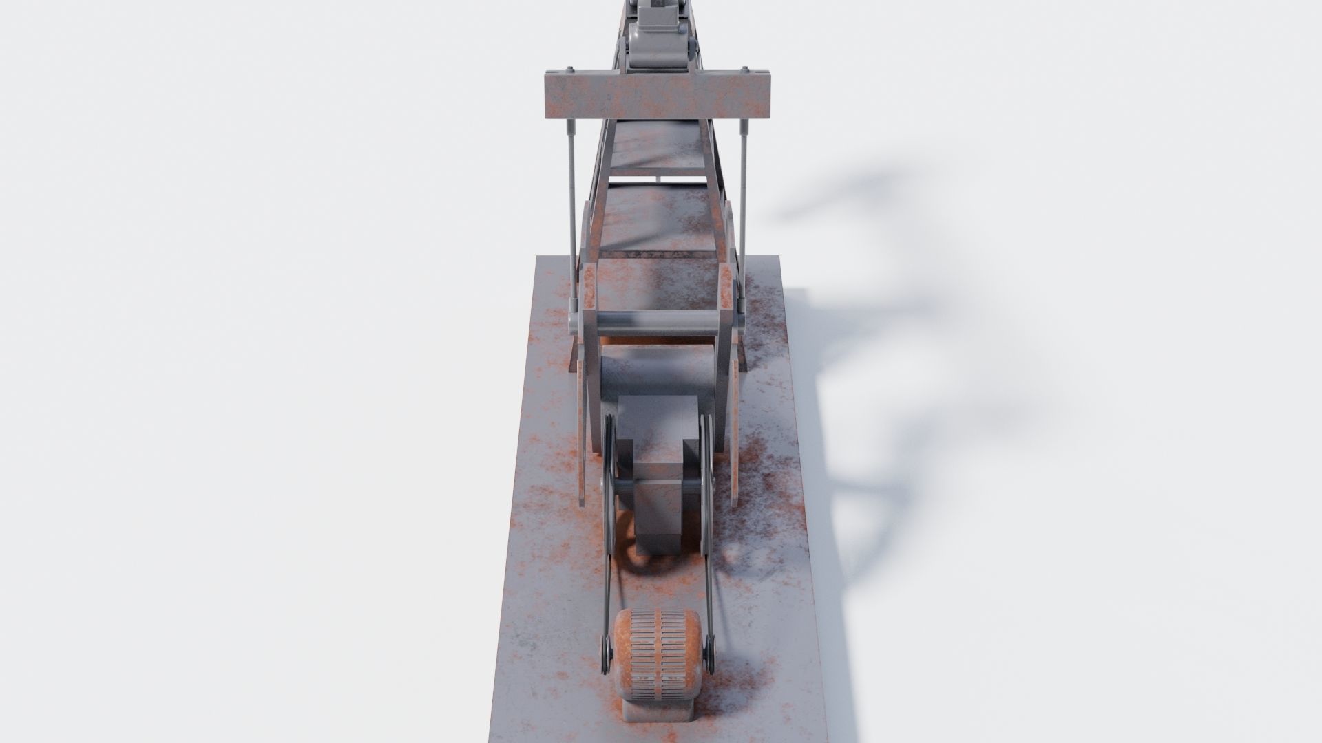 Pumpjack for oil extraction 3D model_2