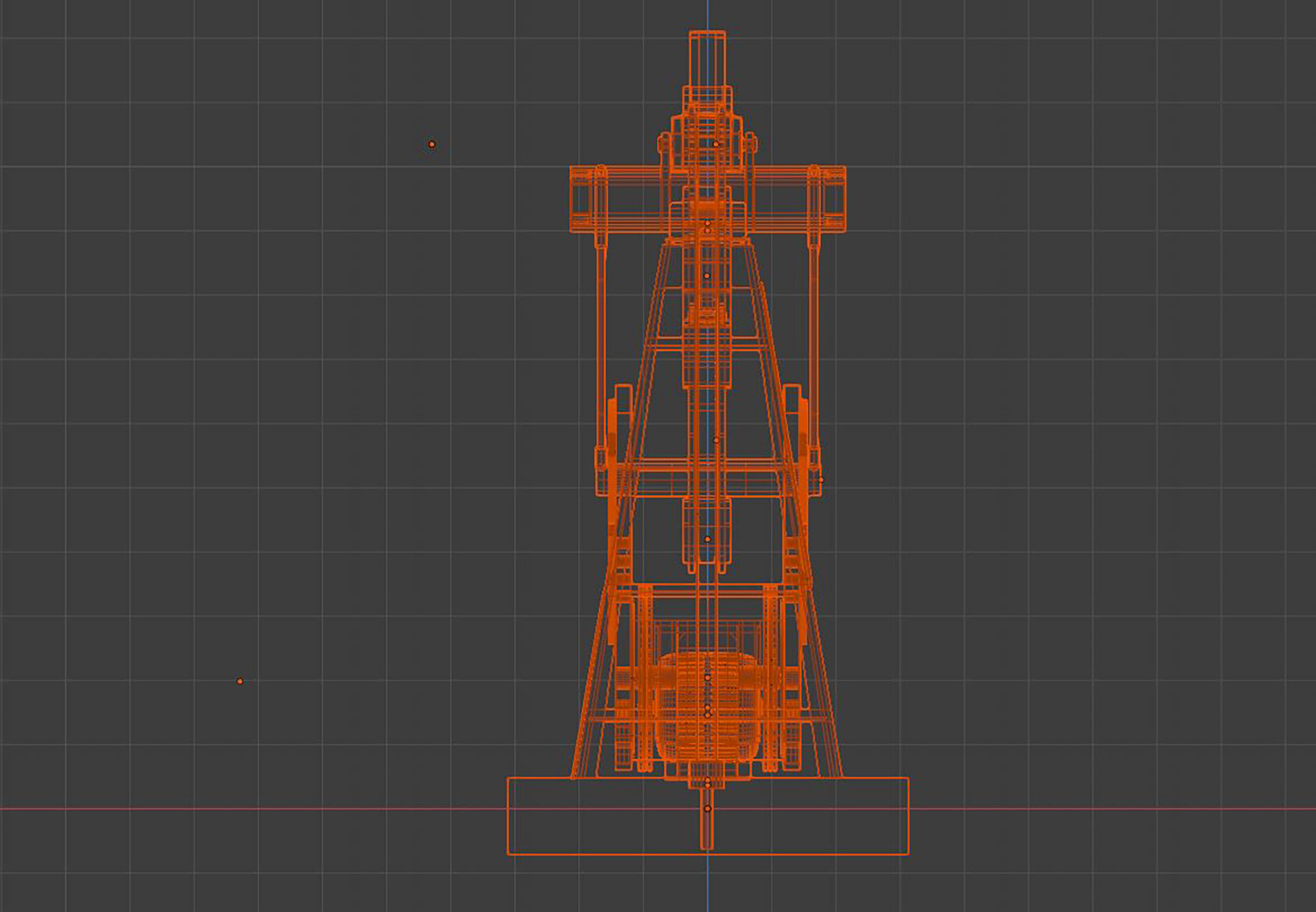 Pumpjack for oil extraction 3D model_10