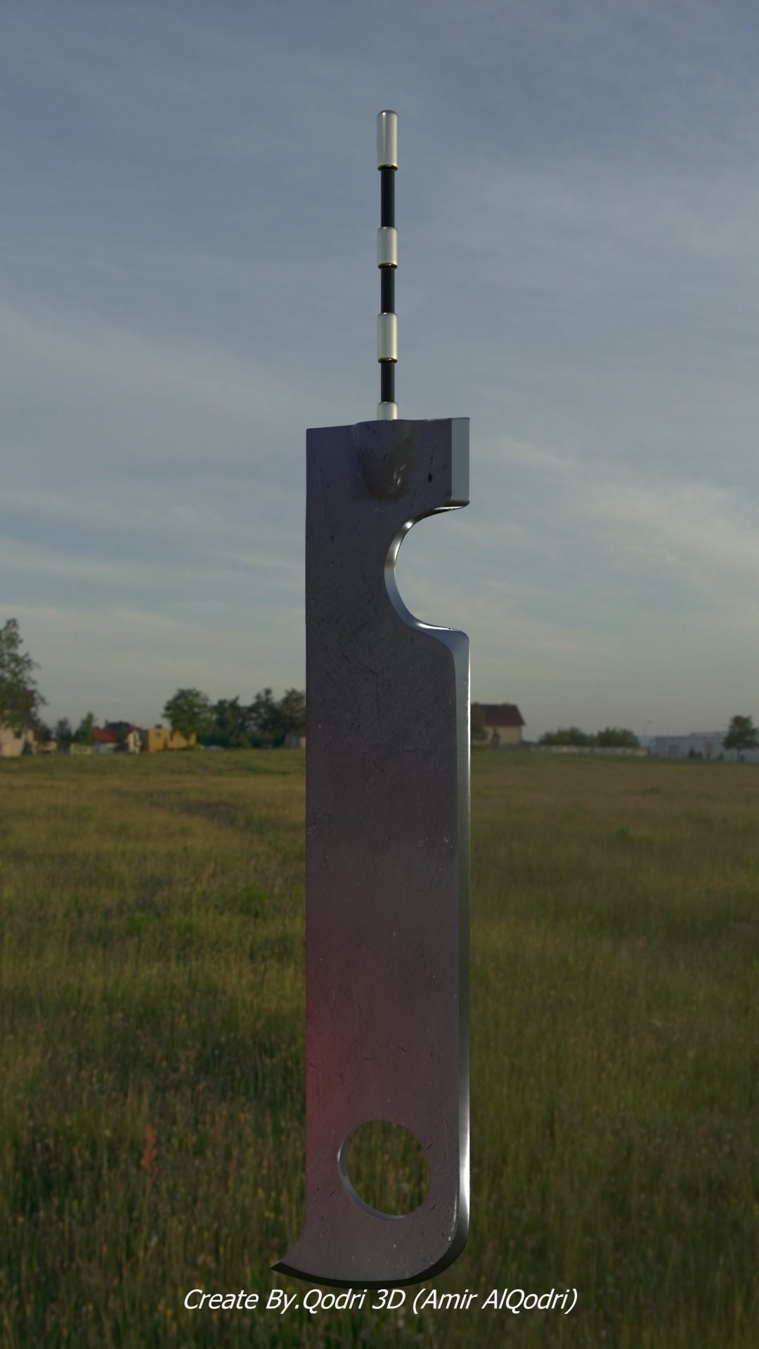 Zabuza Kubikiribochou Sword 3D model_1