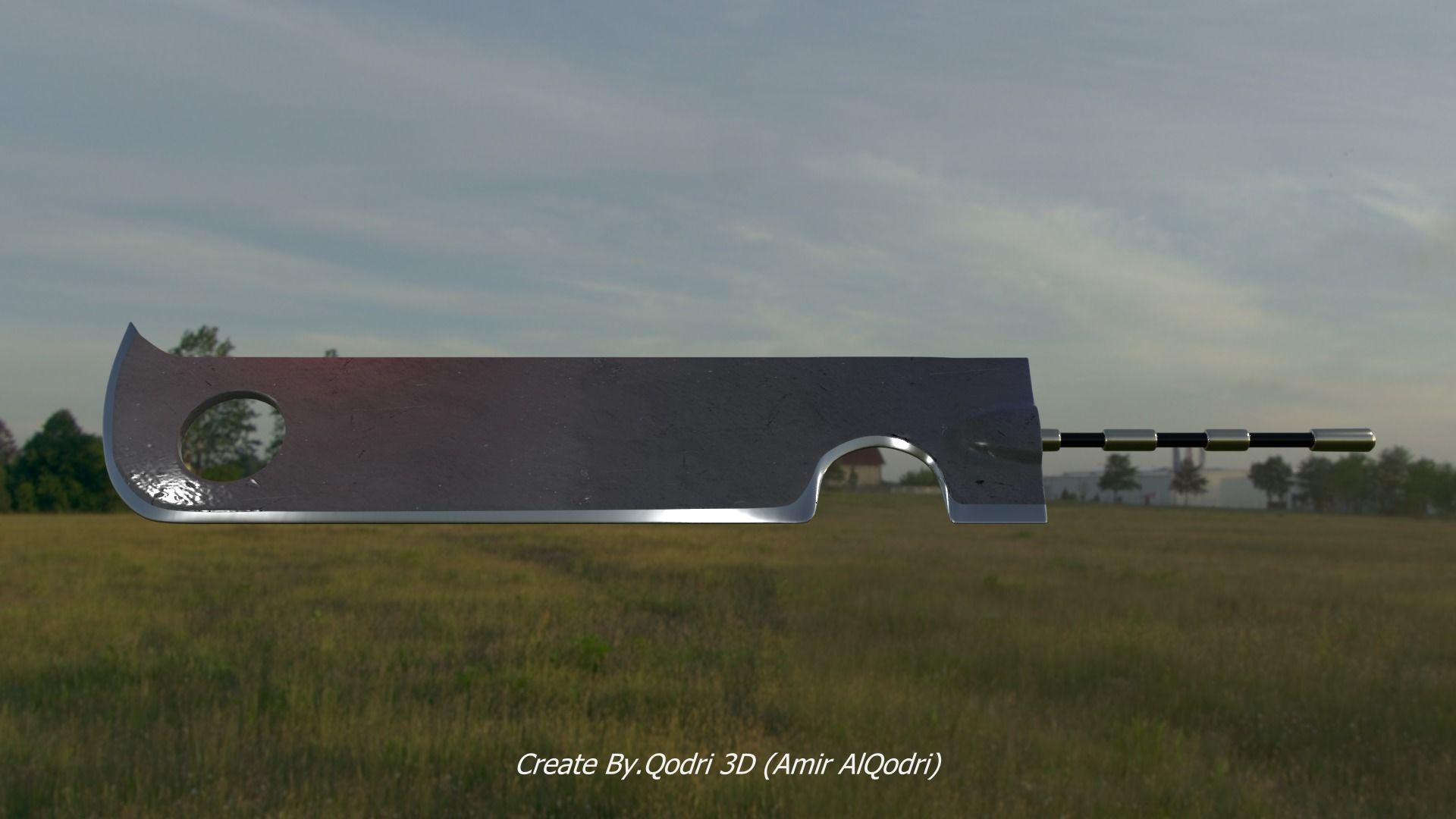 Zabuza Kubikiribochou Sword 3D model_3