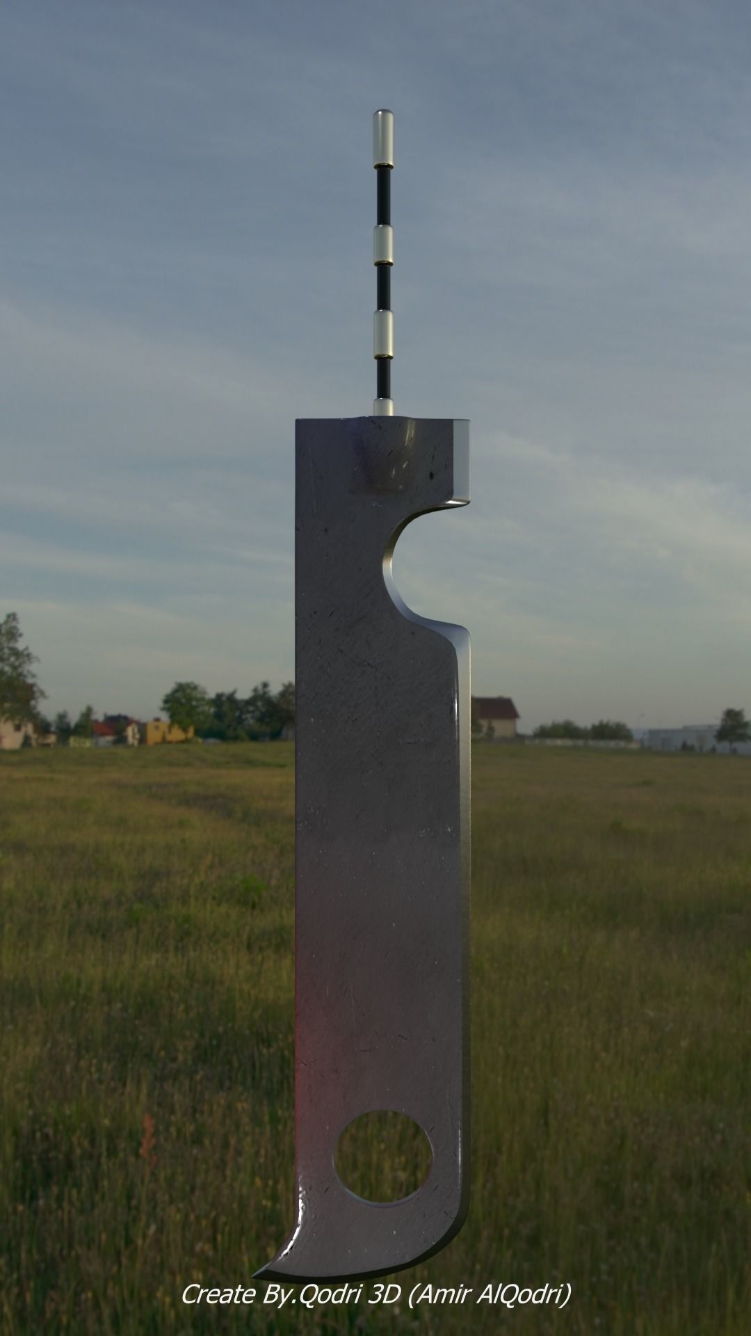 Zabuza Kubikiribochou Sword 3D model_2