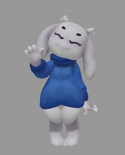 Sue Sakamoto Low-poly 3D model