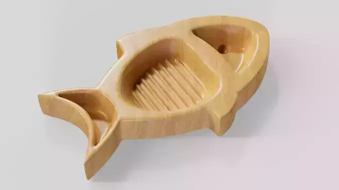 Fish Tray STL models for CNC and 3D printing 3D print model