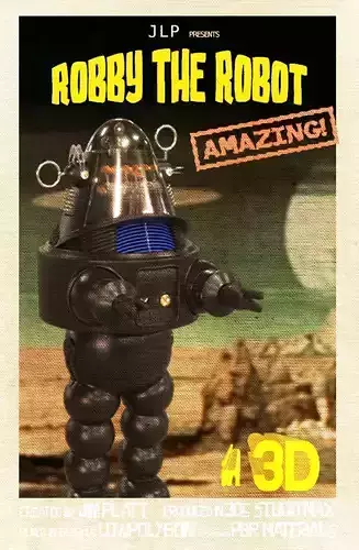 Robby The Robot Low-poly 3D model