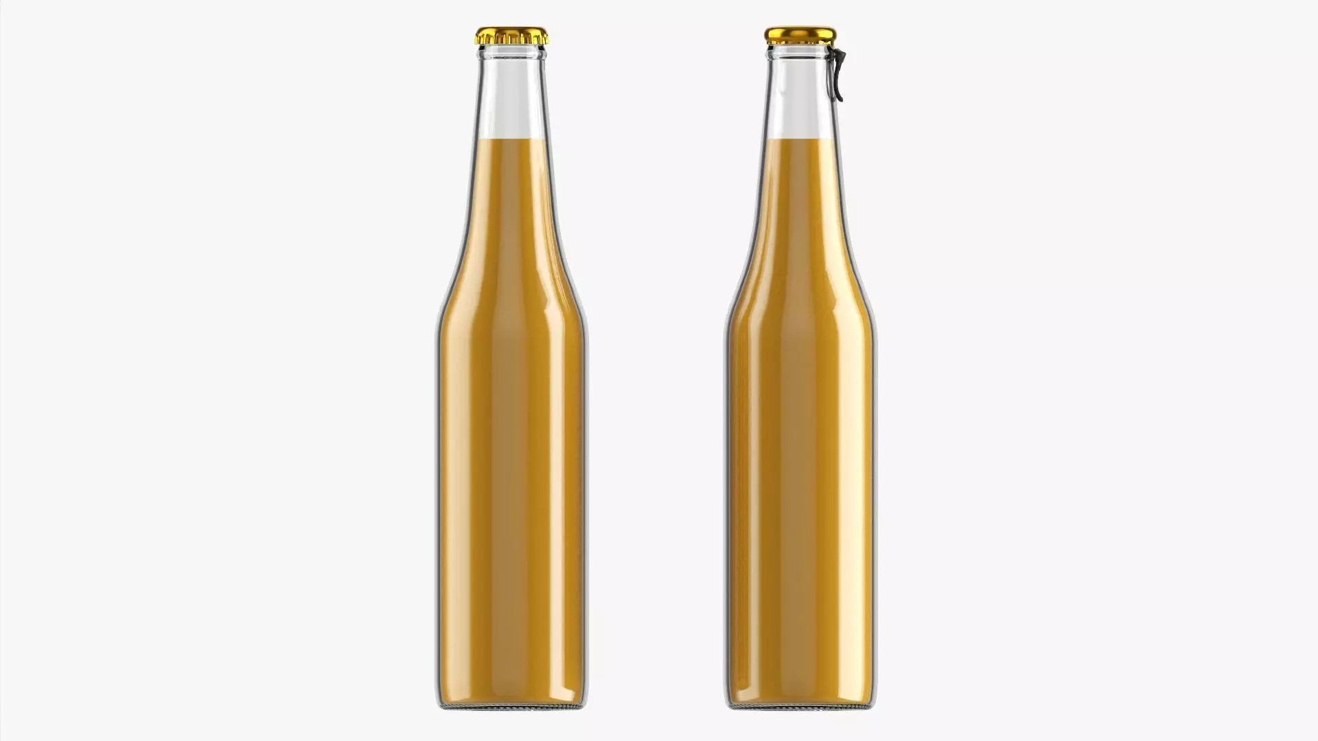 Glass soft drink soda water bottle 11 3D model_0