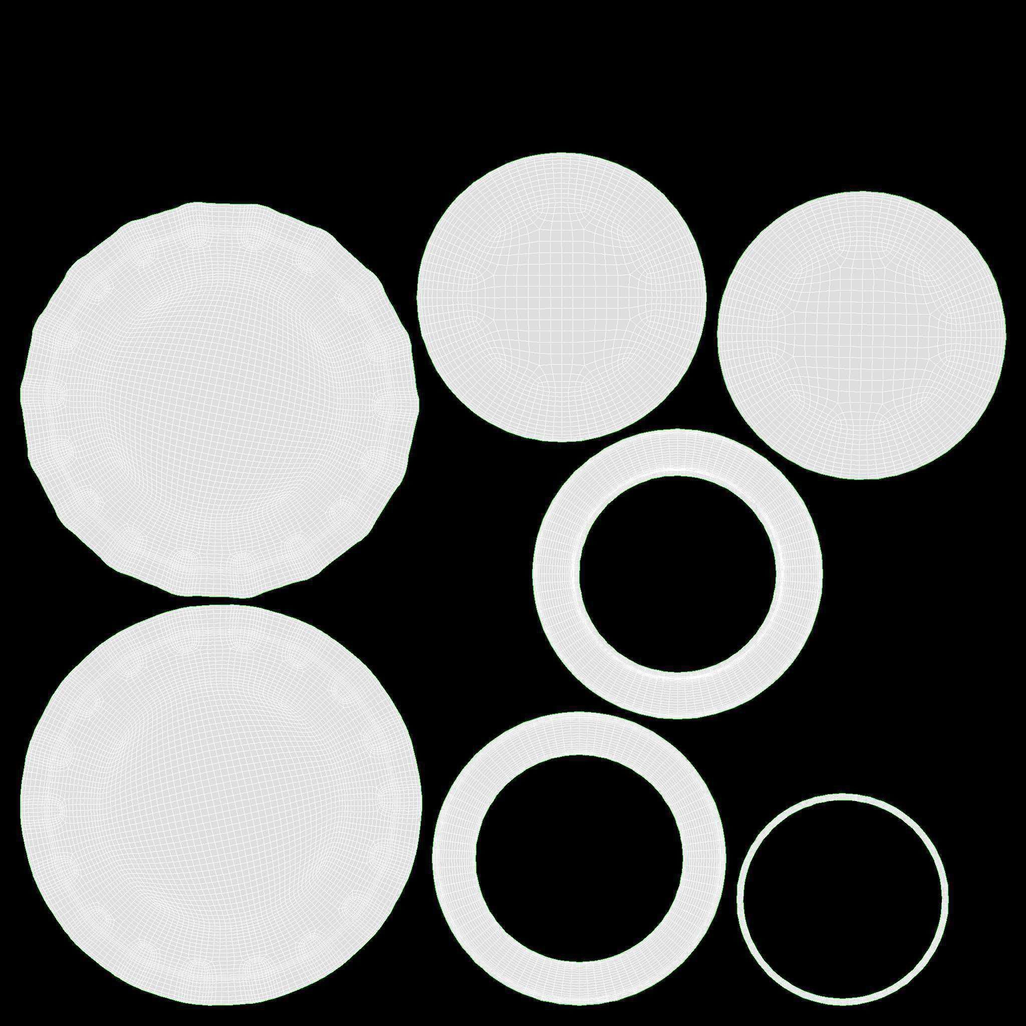 Glass soft drink soda water bottle 11 3D model_11