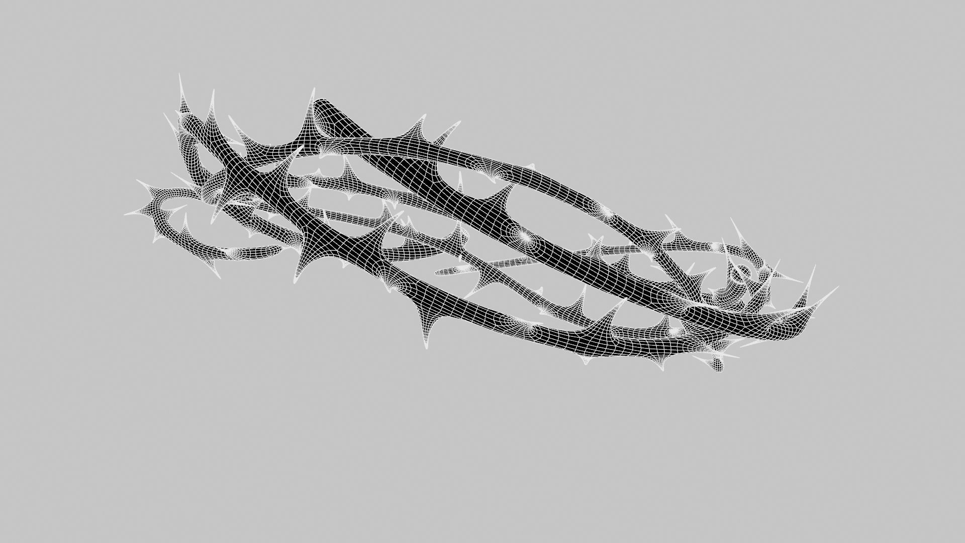 Crown thorn 3D model_21