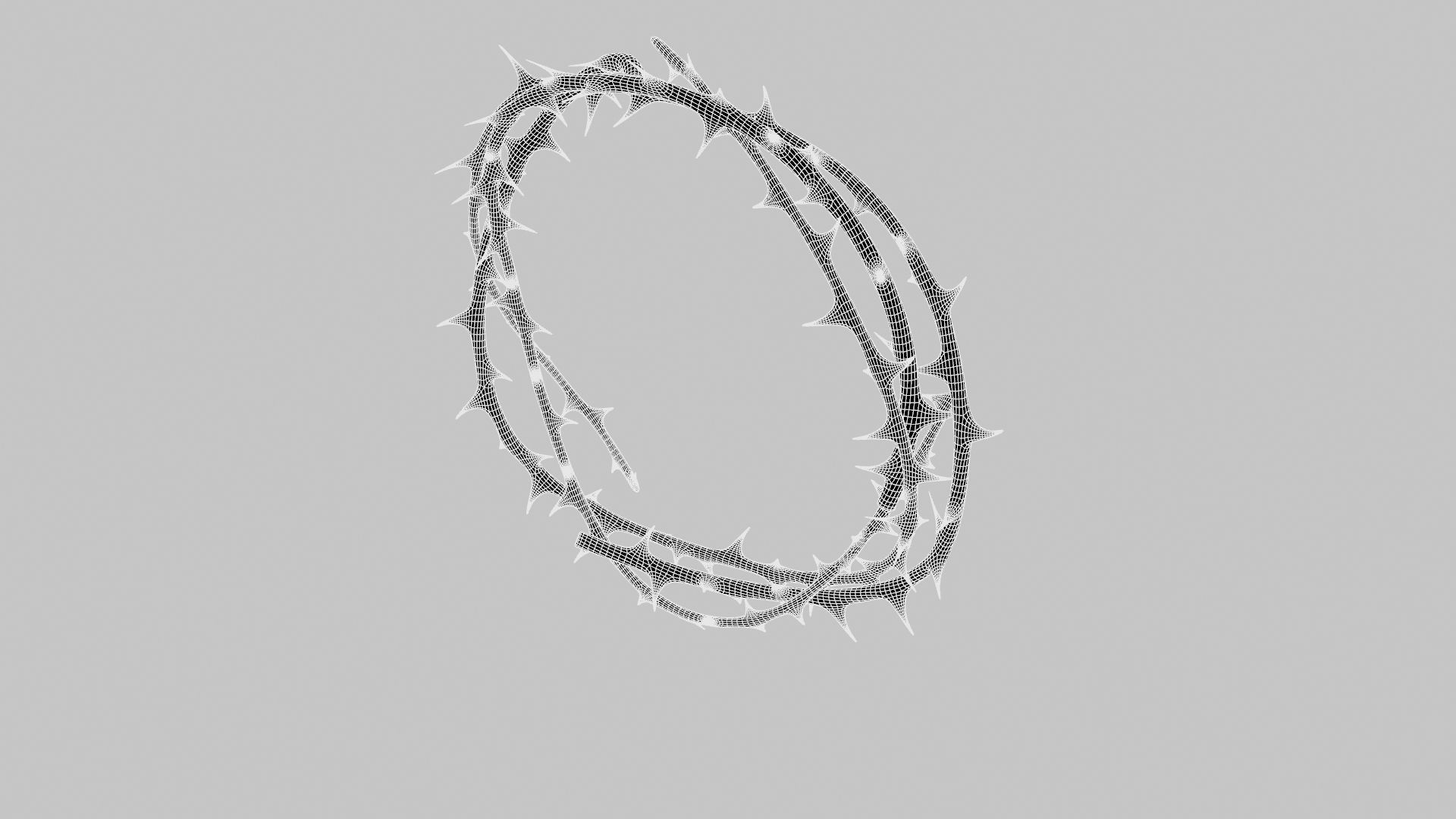 Crown thorn 3D model_15