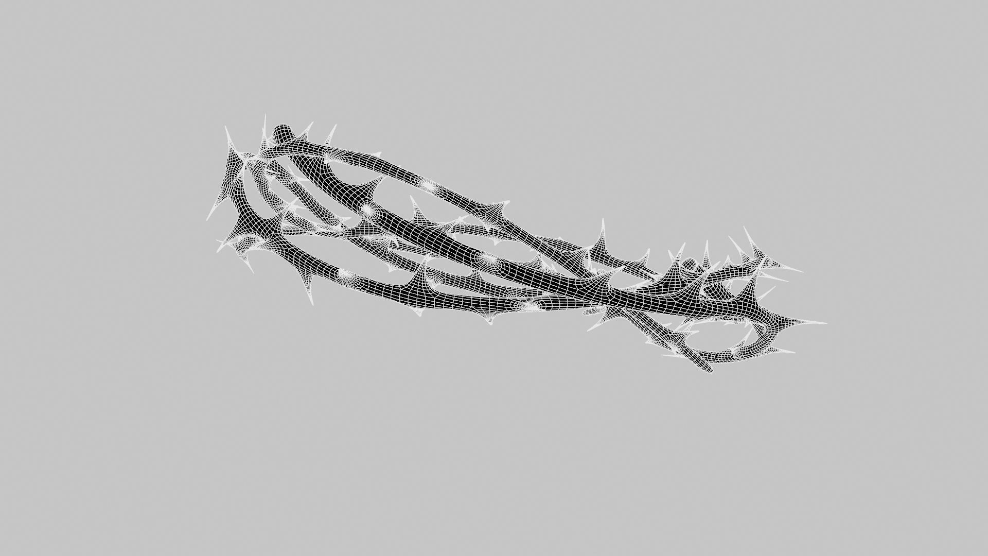 Crown thorn 3D model_22