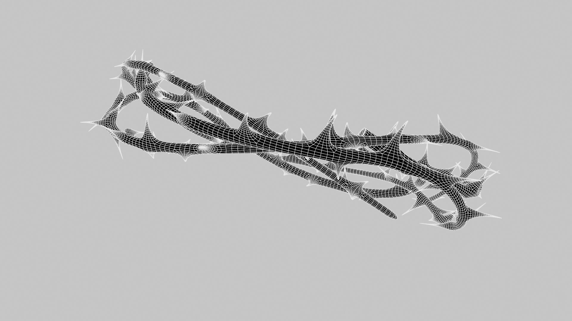 Crown thorn 3D model_23