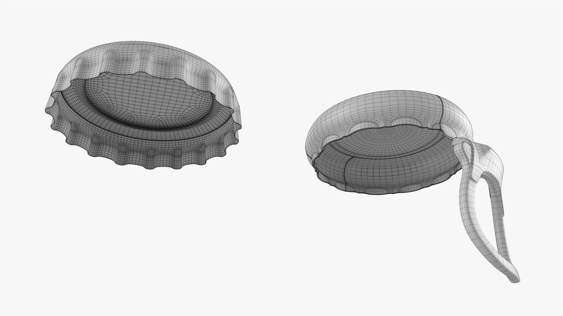 Glass soft drink soda water bottle 15 3D model_6