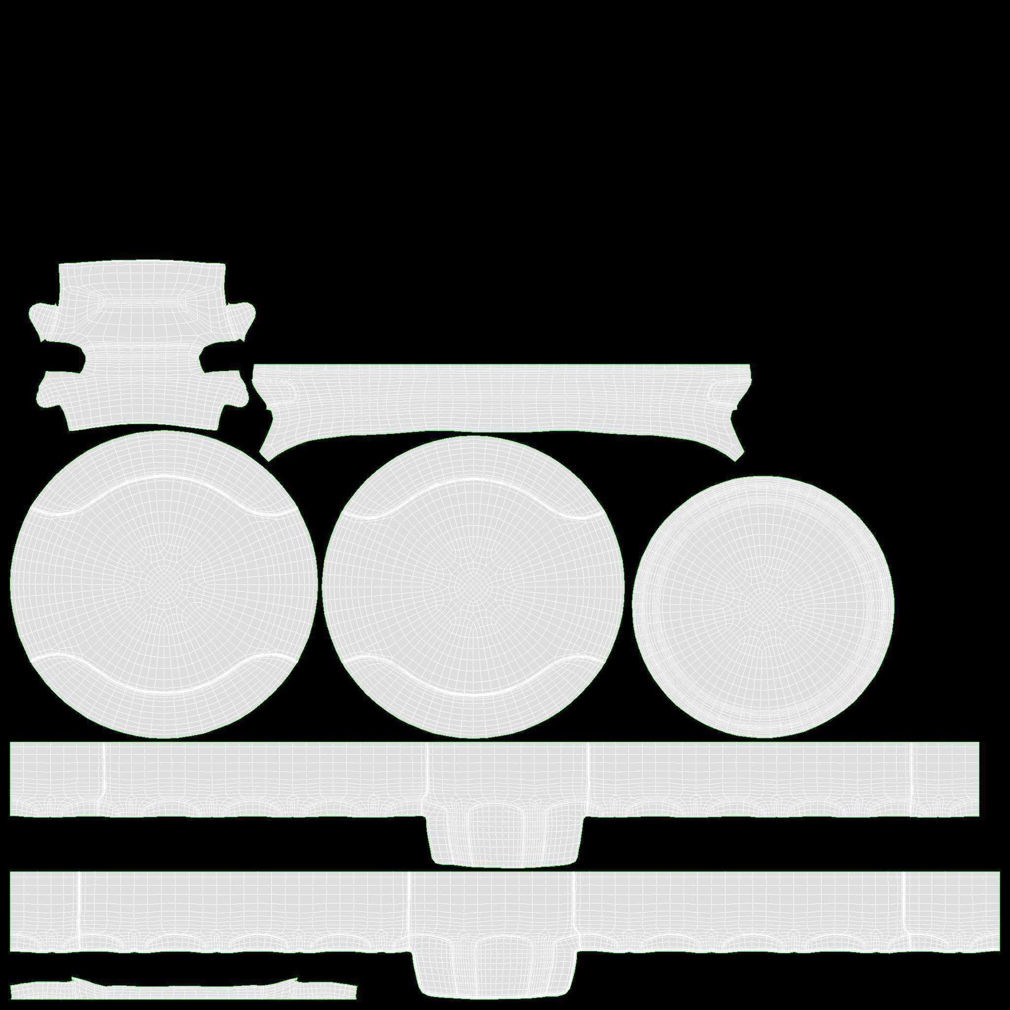 Glass soft drink soda water bottle 18 3D model_14