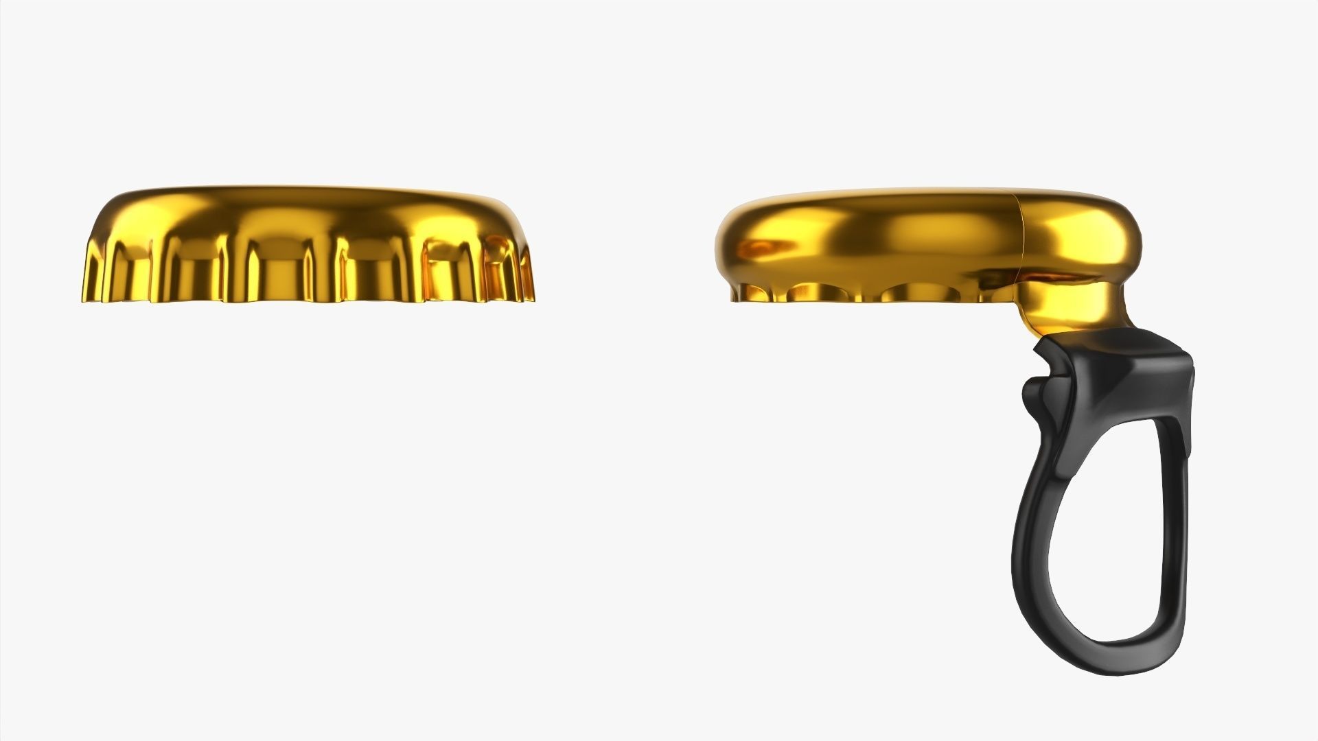 Glass soft drink soda water bottle 20 3D model_4