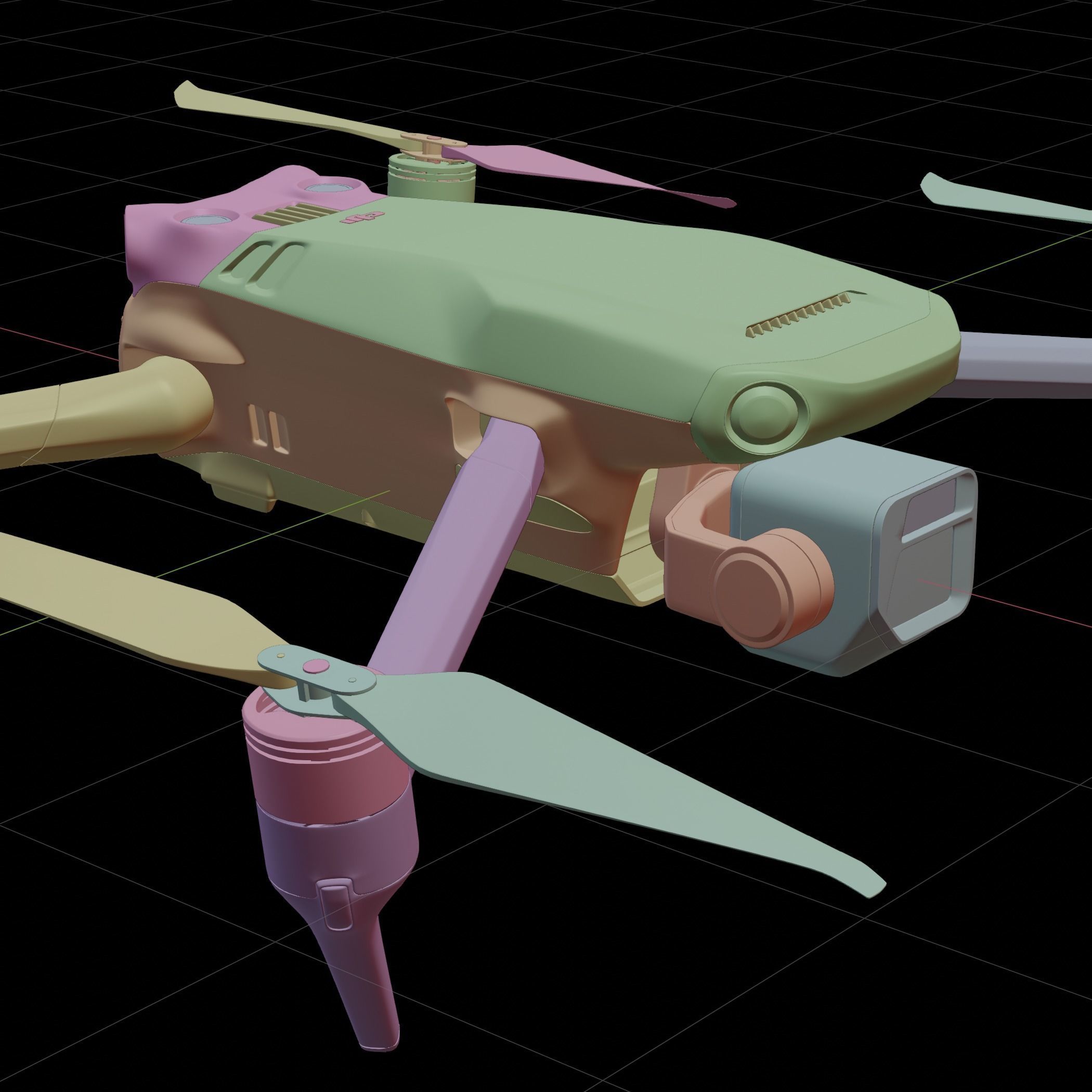 High Detailed 3d model of DJI Mavic 3 3D model_16