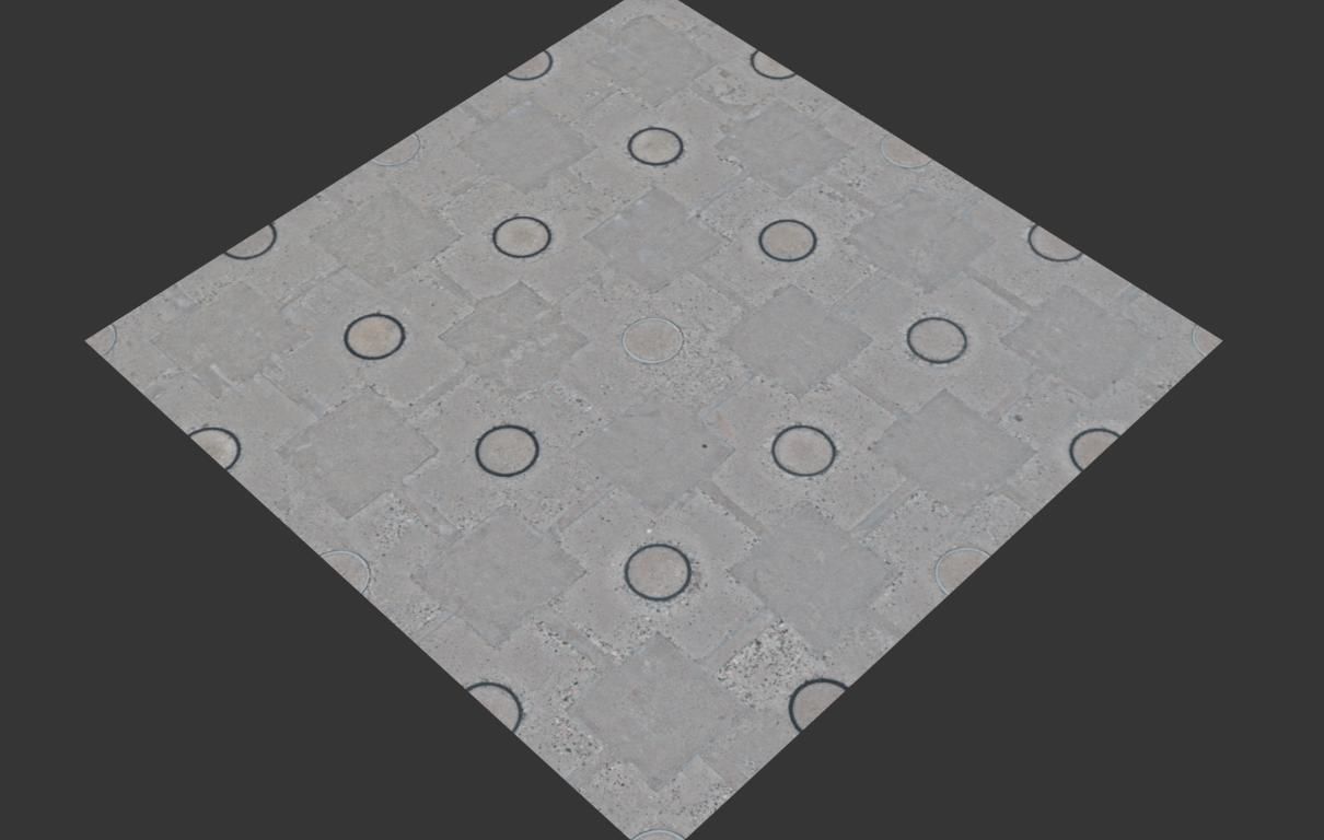 Ultra realistic Concrete floor Hq 3 3D model_8