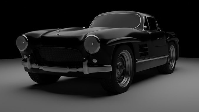 Mercedes 300SL Gullwing  Free 3D model