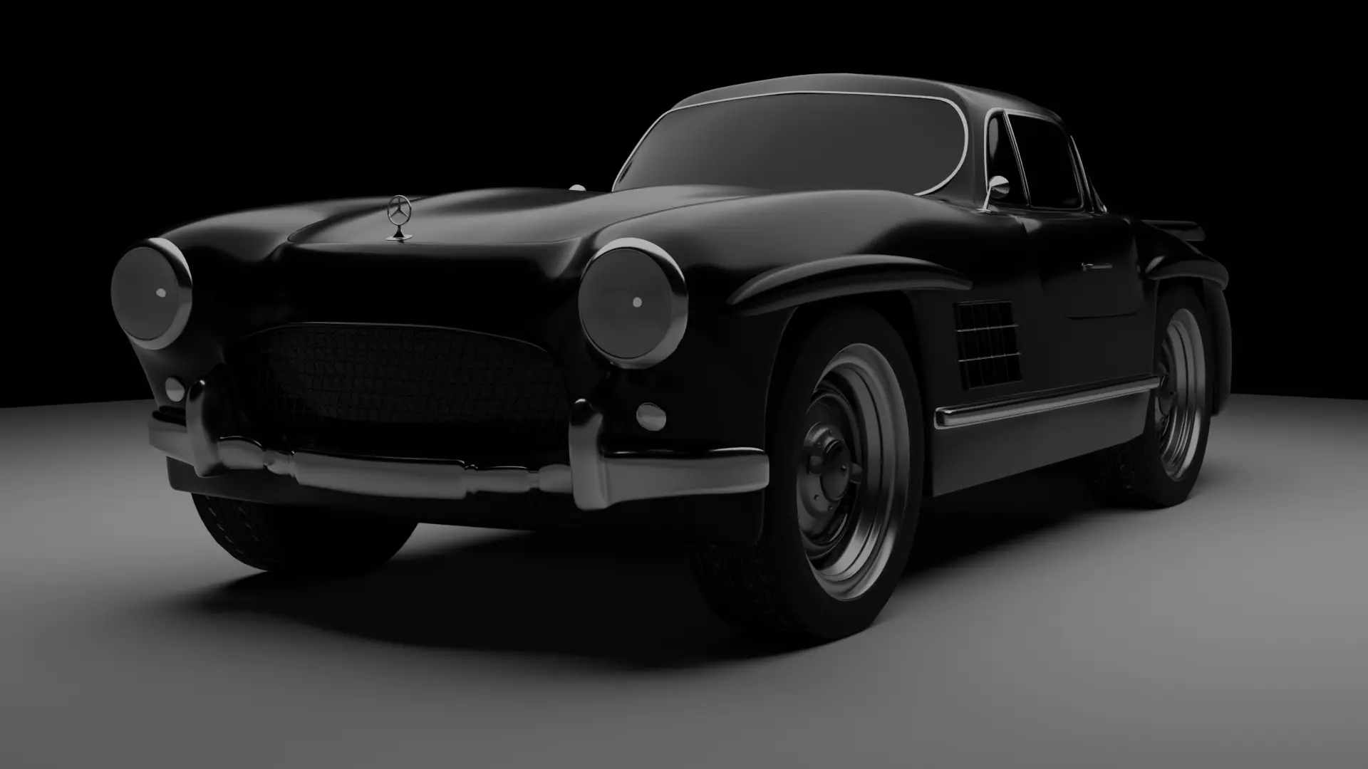 Mercedes 300SL Gullwing Free 3D model