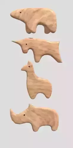 wooden animal