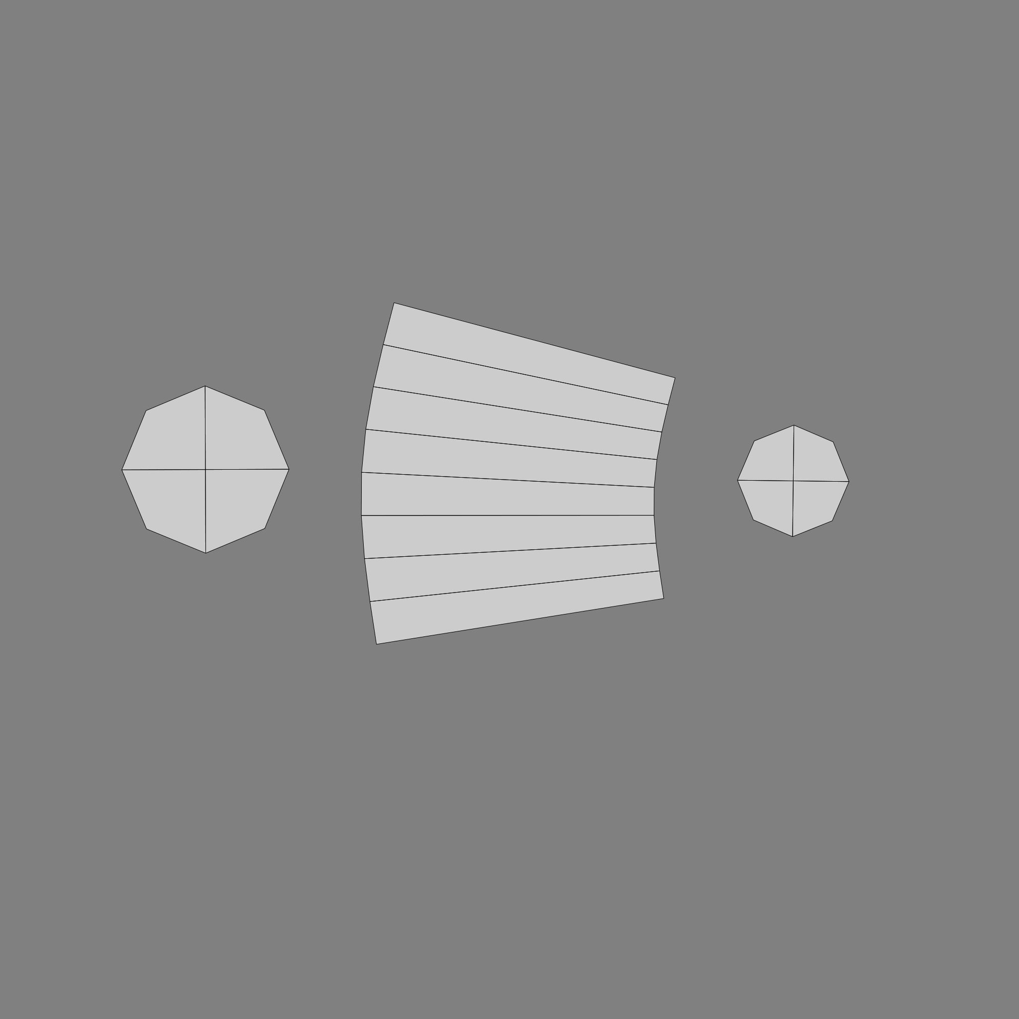 Wooden Barrel with Lids Rims Pins and Bung Low-poly 3D model_33