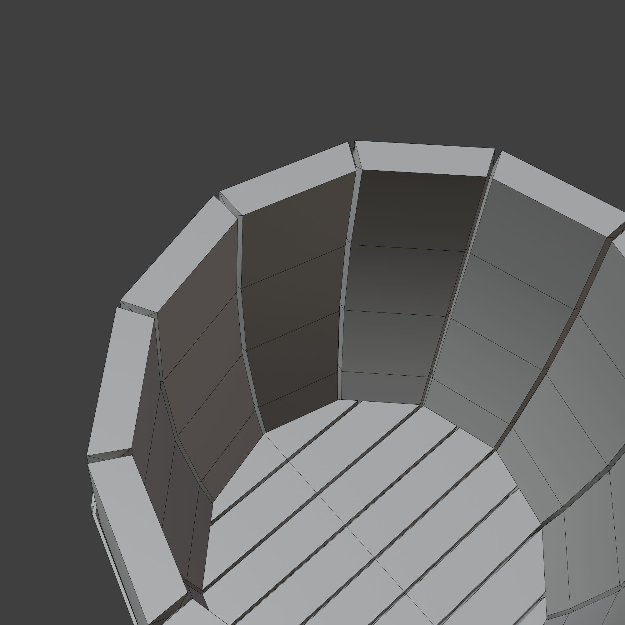 Wooden Barrel with Lids Rims Pins and Bung Low-poly 3D model_28