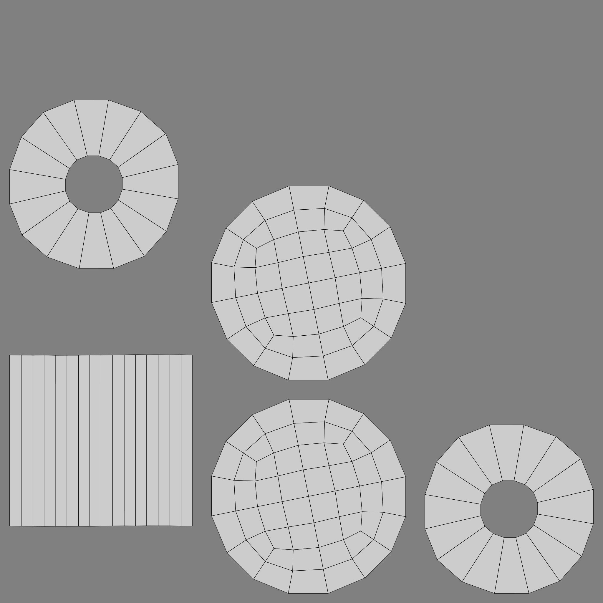 Wooden Barrel with Lids Rims Pins and Bung Low-poly 3D model_34