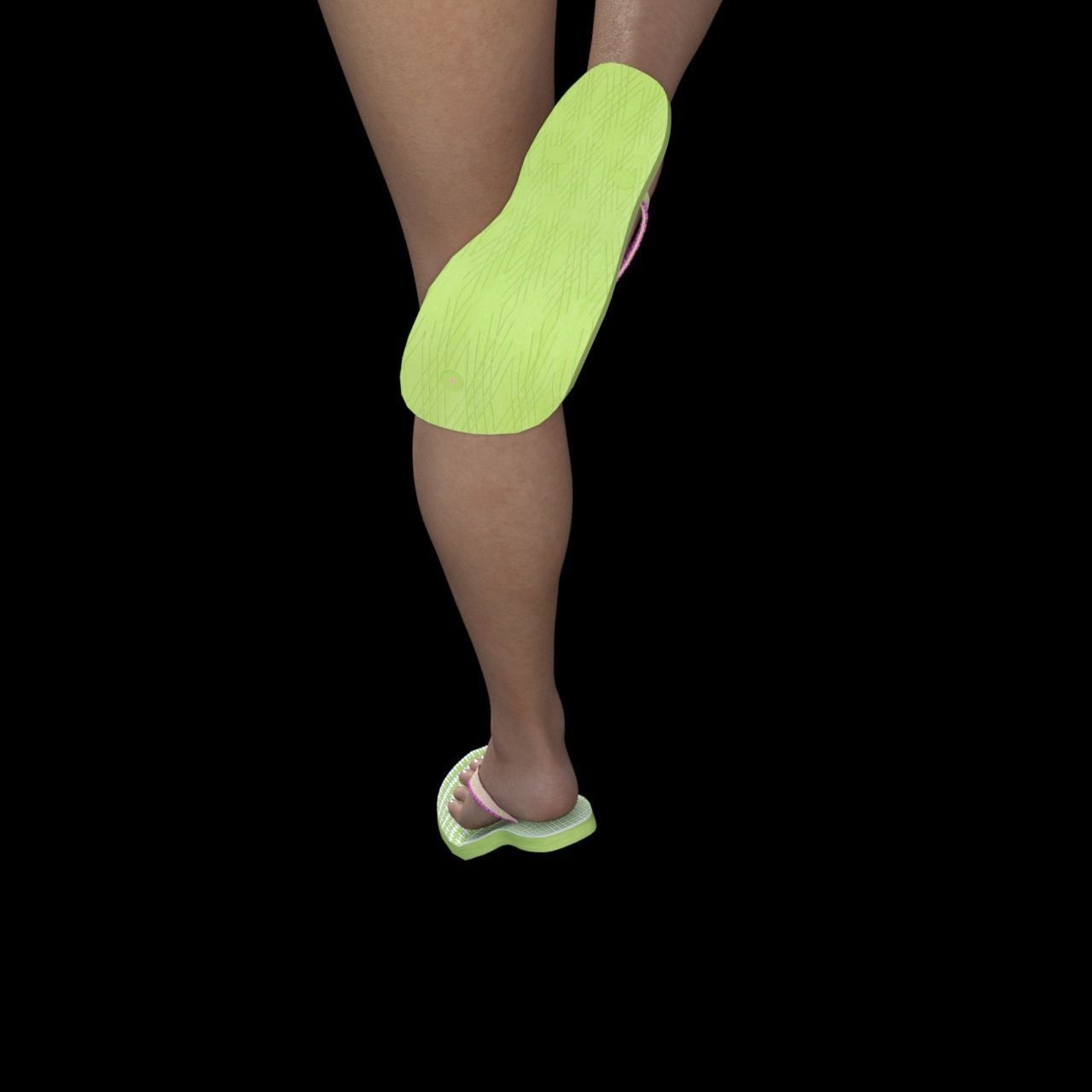 Sandal Jepit 3D model_5