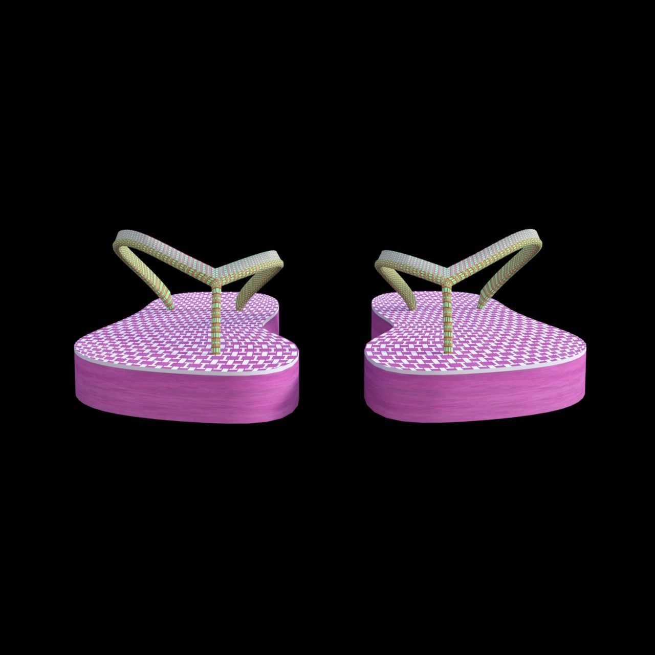 Sandal Jepit 3D model_2