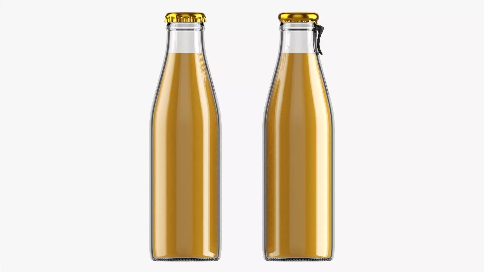 Glass soft drink soda water bottle 31 3D model_0