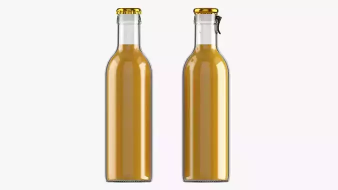 Glass soft drink soda water bottle 34