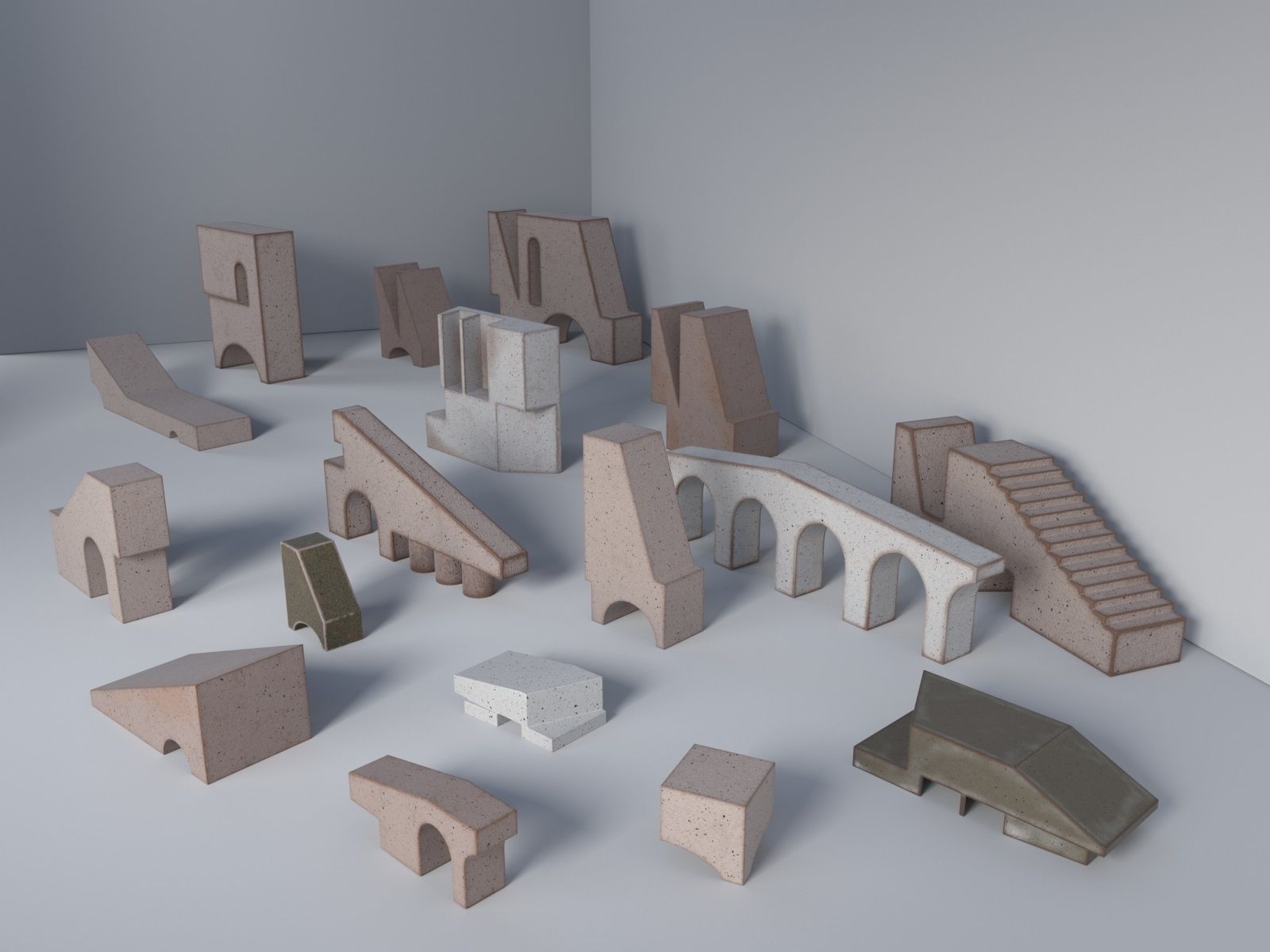 Decorative Objects Set 6 3D model_2