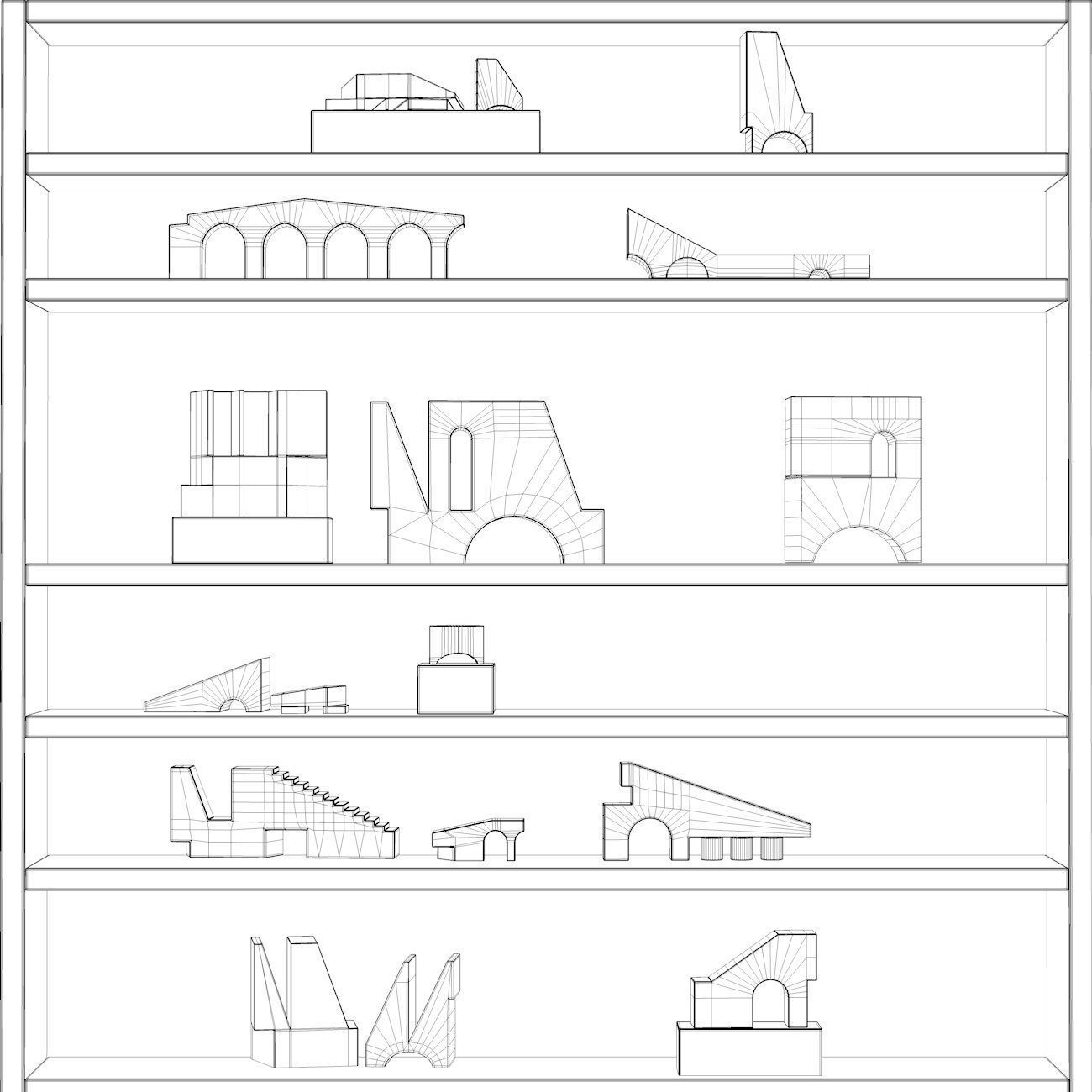 Decorative Objects Set 6 3D model_3